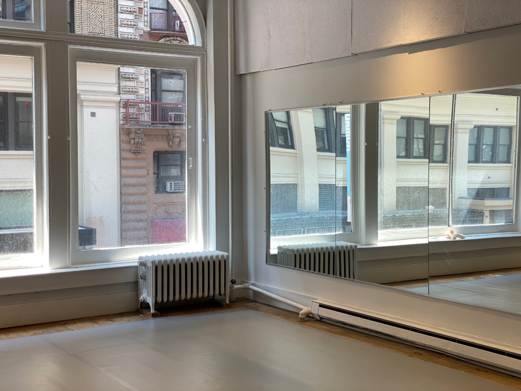 ballet studio angle view